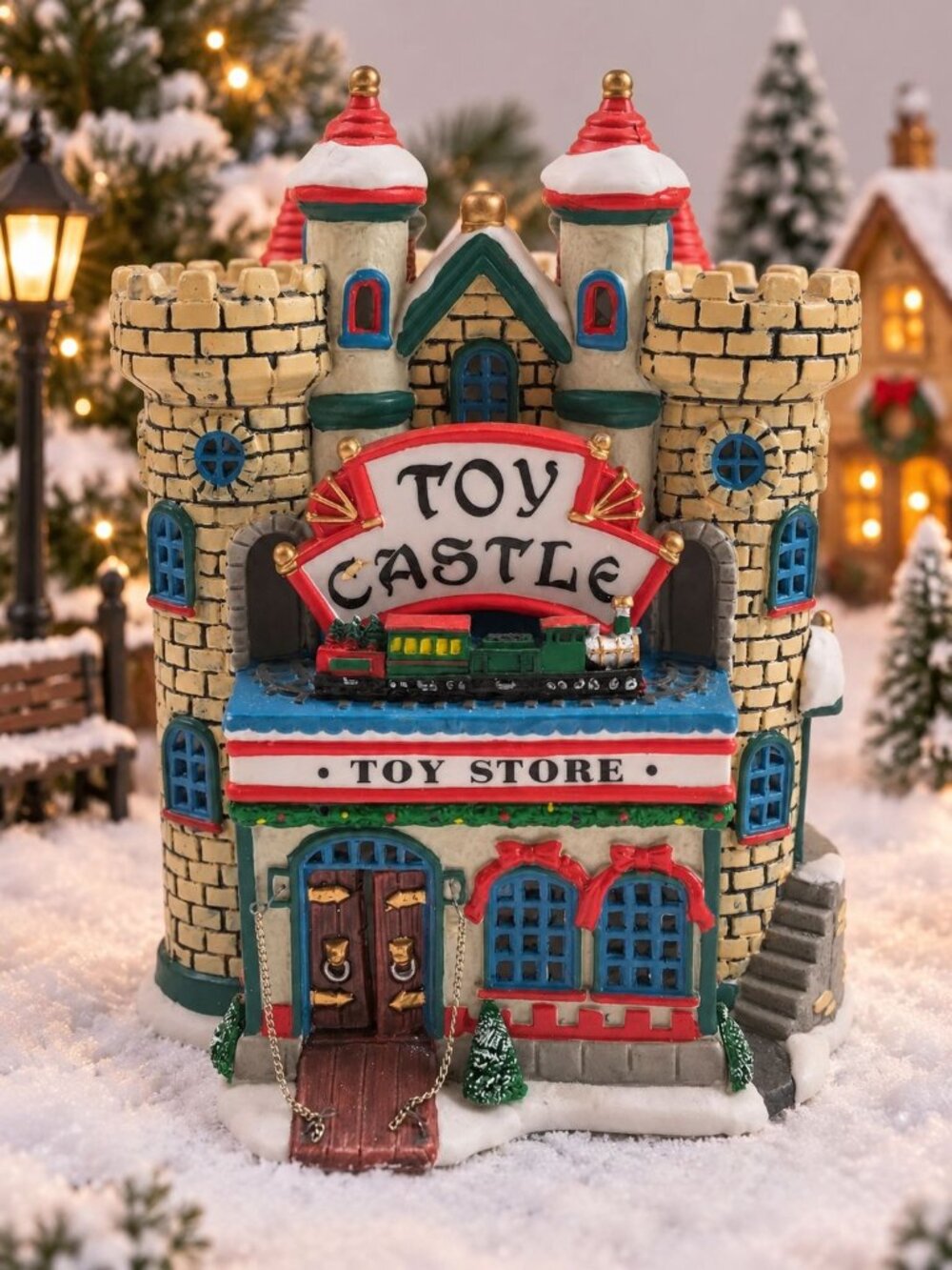 Toy Castle Lemax 2000 Christmas Holiday Village Decor Store Building Display